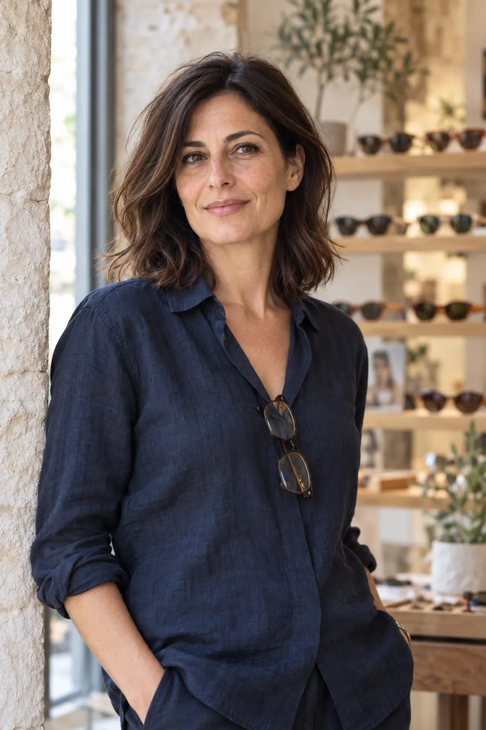 Giulia Pellegrino, fondatrice di Laveta, nel negozio di Lecce
